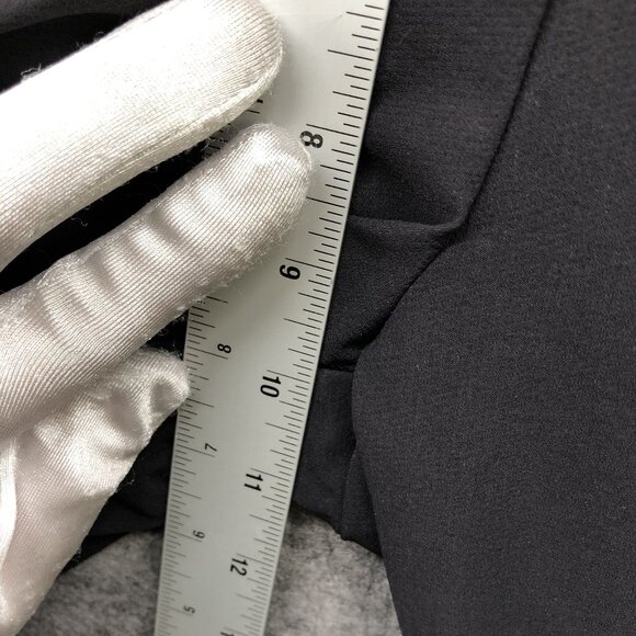 Athleta Black Ankle Pants Womens Size 4 Mid Rise Split Hems Slim Dress Pant - Picture 6 of 9